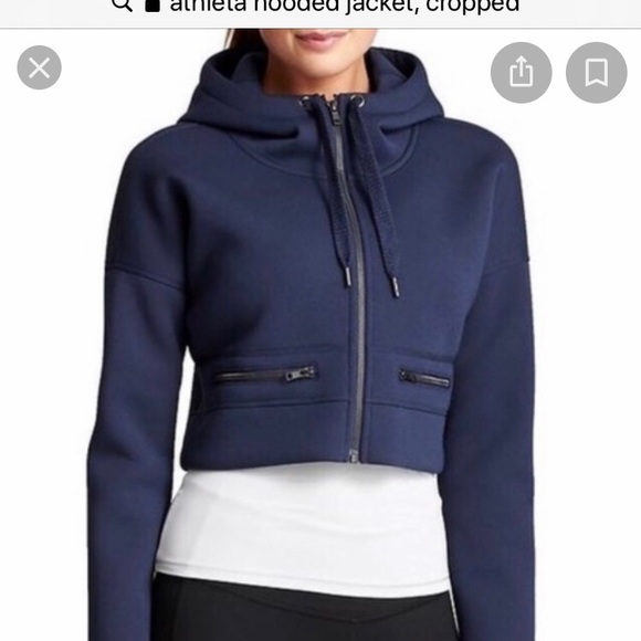 Athleta Jackets & Blazers - Athleta cropped hooded jacket